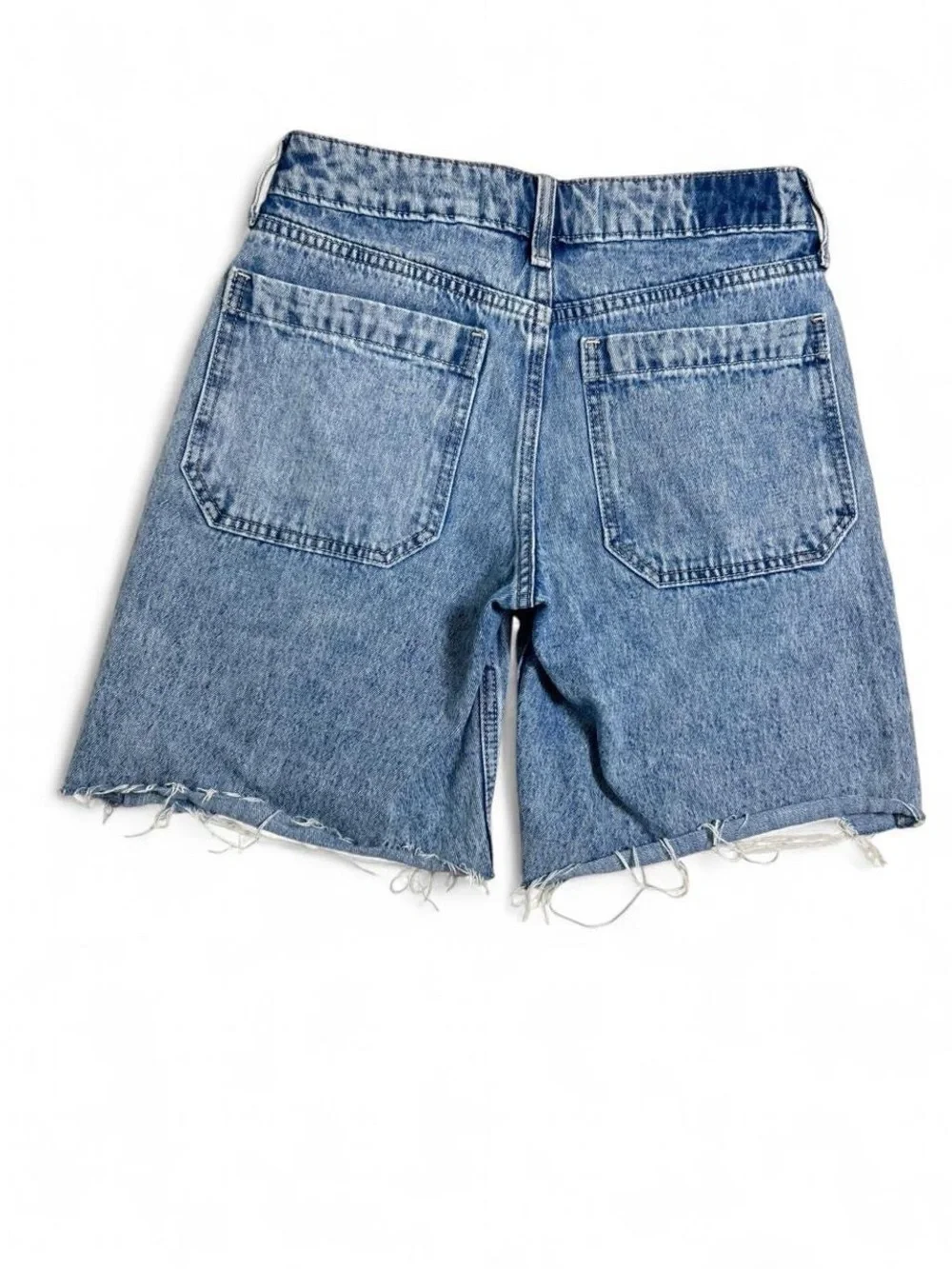 Hollister Low Rise Baggy Jorts W23 Y2K Light Wash Denim Shorts
